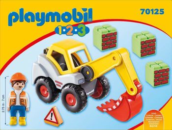 Picture of Playmobil 1-2-3 Φορτωτής Εκσκαφέας (70125)