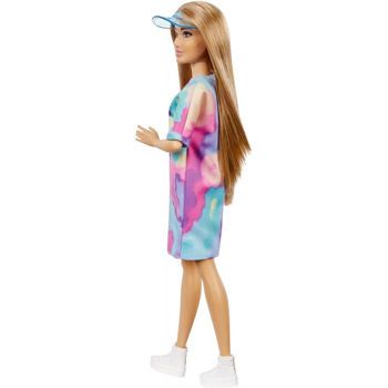 Picture of Mattel Barbie Fashionistas Doll 159, Petite, Με Καφέ Μαλλιά Που Φοράει Μπλουζάκι Femme And Fierce FBR37 / GRB51