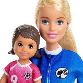Picture of Mattel Barbie Soccer Coach Playset Σετ Αθλητικά Επαγγέλματα Με Ξανθιά Κούκλα Και Αξεσουάρ GLM53 / GLM47