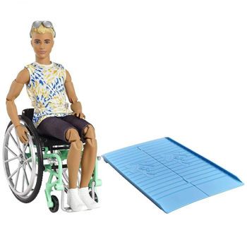 Picture of Mattel Barbie Fashionistas Κούκλα Ken Με Αναπηρικο Αμαξιδιο (GWX93)