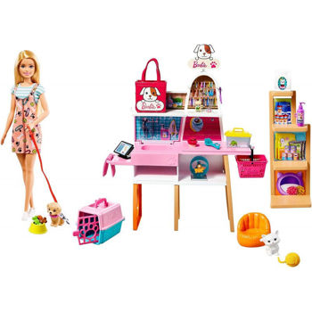Picture of Mattel Barbie Pet Supply Store Μαγαζί Για Κατοικίδια GRG90