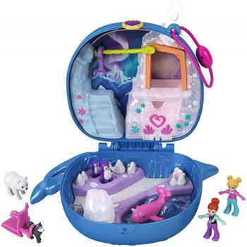 Picture of Mattel Polly Pocket Freezin Fun Narwhal Compact FRY35/GKJ52