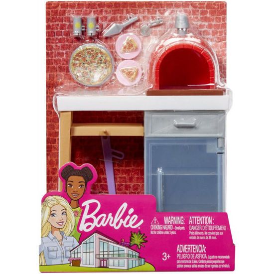 Picture of Mattel Barbie Έπιπλα Εξωτερικού Χώρου - Φούρνος Πίτσας FXG37 / FXG39