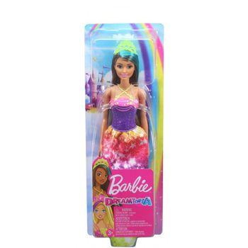 Picture of Mattel Barbie Dreamtopia Πριγκίπισσα Κούκλα Με Καστανά Μαλλιά-Πράσινη Ανταύγεια (GJK12/GJK14)