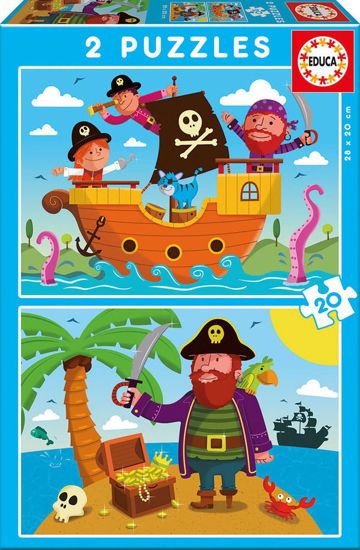 Picture of Educa Παιδικό Puzzle Pirates 2x20 τμχ (17149)