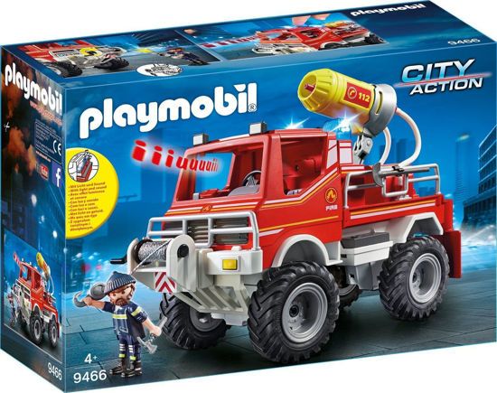 Picture of Playmobil Όχημα Πυροσβεστικής Mε Τροχαλία Ρυμούλκυσης 9466