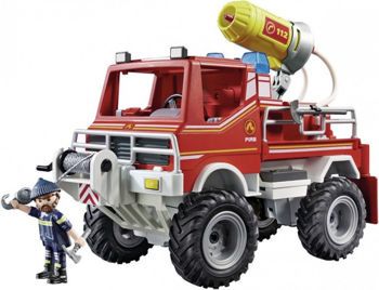 Picture of Playmobil Όχημα Πυροσβεστικής Mε Τροχαλία Ρυμούλκυσης 9466