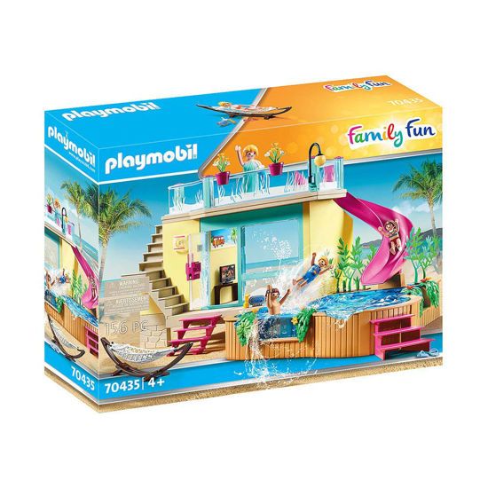 Picture of Playmobil Family Fun Μπανγκαλόου Με Πισίνα 70435
