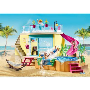 Picture of Playmobil Family Fun Μπανγκαλόου Με Πισίνα 70435