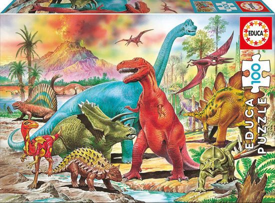Picture of Educa Παιδικό Παζλ Dinosaurs 100 τεμ. (13179)