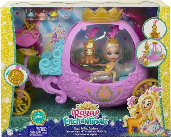 Picture of Mattel Enchantimals Royal Rolling Carriage Πριγκιπική Άμαξα Με Αξεσουάρ GYJ16