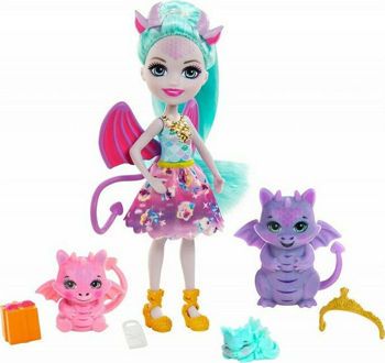 Picture of Mattel Enchantimals Royals Κούκλα Και Οικογένεια Δράκοι GJX43/GYJ09