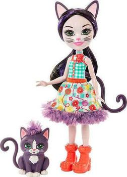 Picture of Mattel Enchantimals Κούκλα & Ζωάκι Φιλαράκι Ciesta Cat Και Climber GJX40