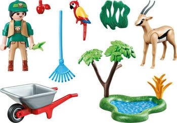 Picture of Playmobil Family Fun Gift Set Φροντιστής Ζωολογικού Κήπου Mε Zωάκια 70295