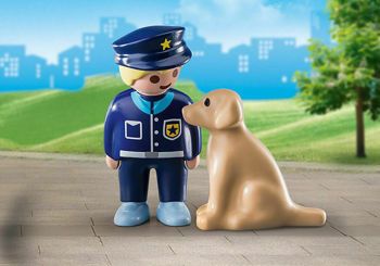 Picture of Playmobil 1.2.3 Αστυνομικός Με Εκπαιδευμένο Σκύλο 70408