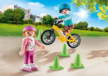Picture of Playmobil Special Plus Παιδάκια Με Πατίνια Και Ποδήλατο BMX 70061