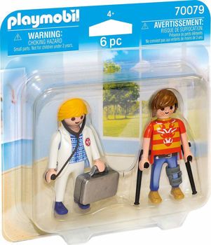 Picture of Playmobil Duo Pack Γιατρός Και Ασθενής 70079