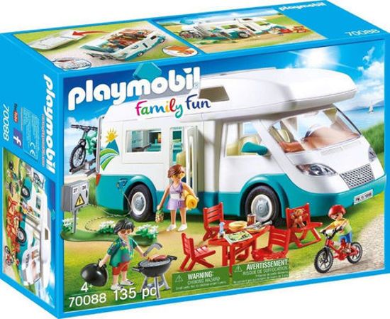 Picture of Playmobil Family Fun Αυτοκινούμενο Οικογενειακό Τροχόσπιτο 70088