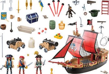 Picture of Playmobil Pirates Πειρατική Ναυαρχίδα (70411)