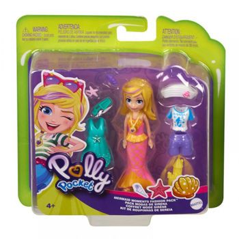 Picture of Mattel Polly Pocket Mermaid Moments Fashion Pack Γοργόνα (GDM01/GNG72)