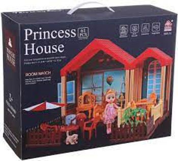 Picture of Zita Toys Princess House Κουκλόσπιτο Με Έπιπλα 005.668-31
