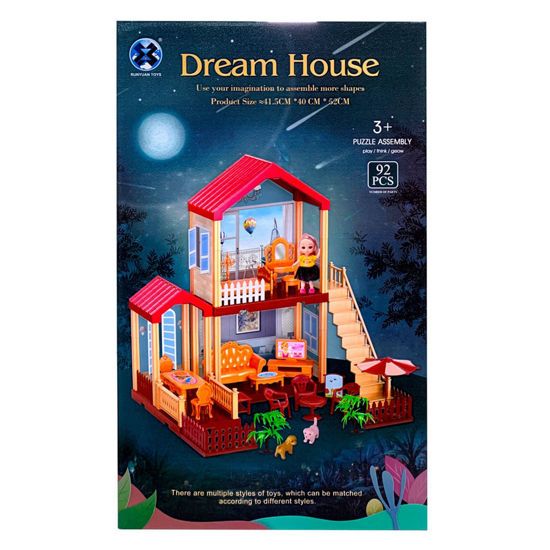 Picture of Zita Toys Dream House Κουκλόσπιτο Με Έπιπλα 556-20