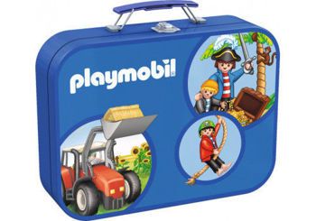 Picture of Schmidt Παζλ Playmobil Μεταλλικό Βαλιτσάκι 2x60 & 2x100 Κομμάτια (55599)