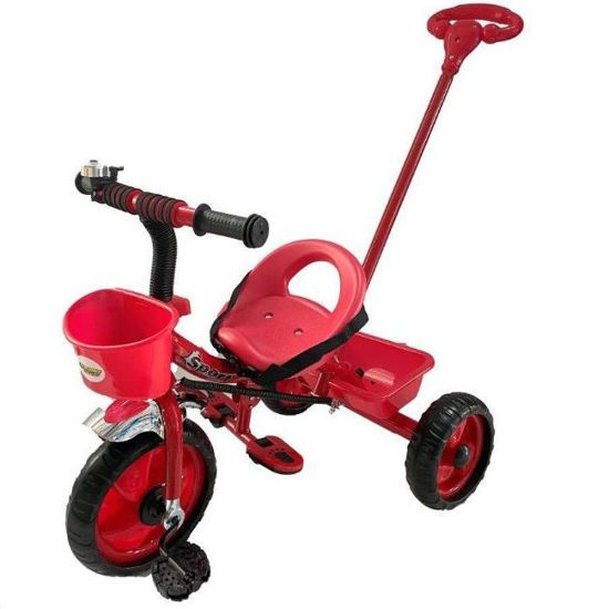 Picture of Zita Toys Τρίκυκλο Ποδήλατο Κόκκινο Με Χειρολαβή Καθοδήγησης 503-R