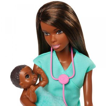 Picture of Mattel Barbie Σετ Επαγγέλματα Παιδίατρος Μελαχρινή Με Παιδάκια (GKH24)