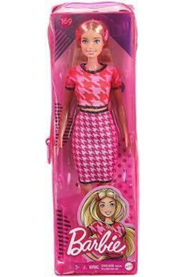 Picture of Mattel Barbie Fashionistas 169 Original Με Ξανθά Μαλλιά Ροζ Φούστα (FBR37/GRB59)