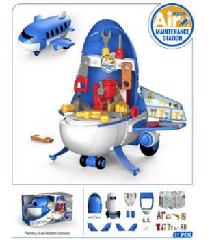 Picture of Zita Toys Μεταγωγικό Αεροπλάνο Με Σετ Εργαλεία 3 σε 1