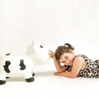 Picture of Kidzzfarm Bella The Cow Αγελαδίτσα Χοπ Χοπ Ροζ 150511