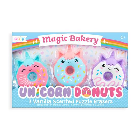 Picture of Ooly Σετ 3 Γόμες Για Μολύβι Magic Bakery Unicorn Donuts