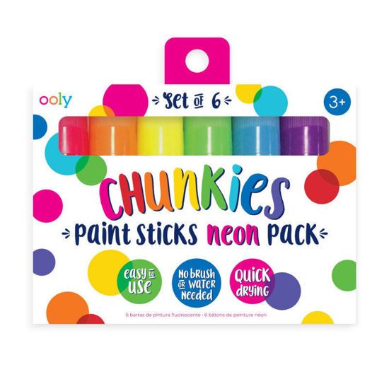 Picture of Ooly Σετ 6 Chunkies Paint Sticks Neon
