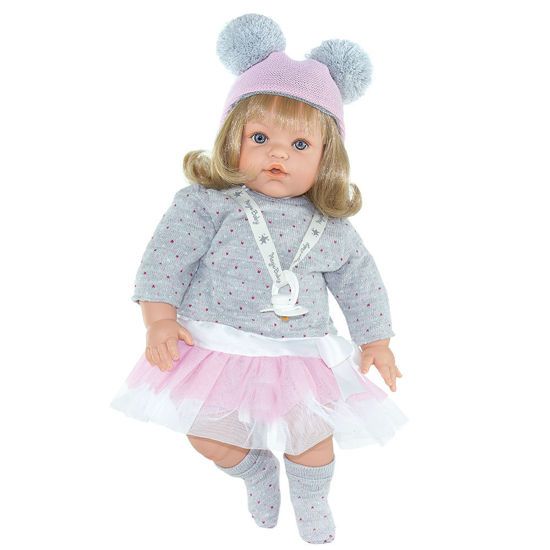 Picture of Lamagik Magic Baby Χειροποίητη Κούκλα 47εκ Που Κλαίει "Susy Pink Hat" (MB47020)