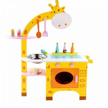 Picture of Girafe Kitchen Ξύλινη Παιδική Κουζίνα Με Αξεσουάρ