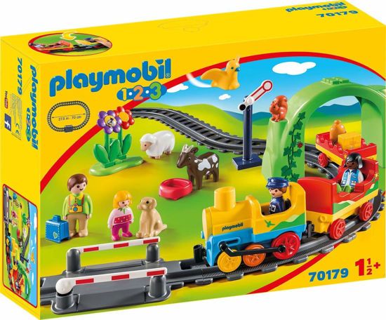 Picture of Playmobil 1.2.3 Σετ Τρένου Mε Zωάκια Και Επιβάτες 70179