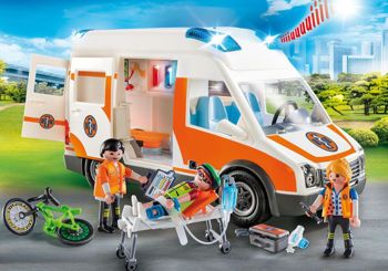 Picture of Playmobil City Life Ασθενοφόρο Με Διασώστες 70049