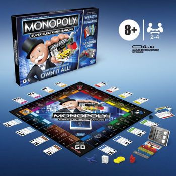Picture of Hasbro Επιτραπέζιο Monopoly Super Electronic Banking (E8978)