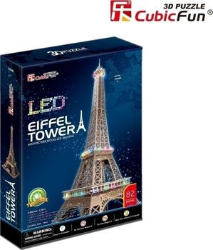 Picture of Cubic Fun 3D Led Puzzle Eiffel Tower 84 Κομμάτια