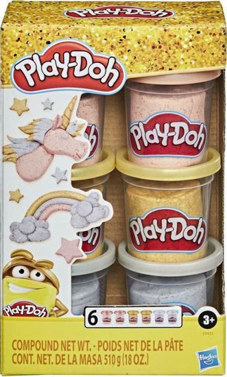 Picture of Hasbro Play-Doh 3 Βαζάκια Πλαστελίνης Metal Combination (E9433)