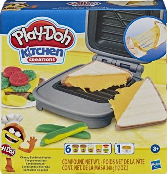 Picture of Hasbro Play-Doh Πλαστελίνη Kitchen Creations Cheesy Sandwich (E7623)