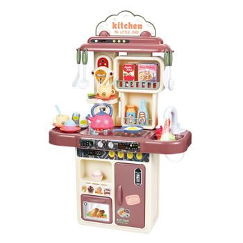 Picture of Snainter Παιδική Κουζίνα Μπεζ-Ροζ Με Ήχους-Φώτα-Βρύση Και Ατμό