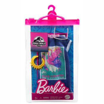 Picture of Mattel Barbie Μοδάτα Σύνολα-Διάσημες Μόδες Jurassic World Μακό Φόρεμα(GWB07/GRD47)
