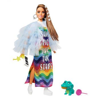Picture of Mattel Barbie Extra Rainbow Dress (GRN27/GYJ78)