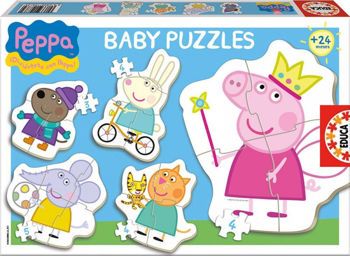 Picture of Educa Βρεφικά Puzzles Peppa Pig 3/4/4/4/5τεμ. (15622)