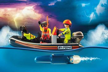 Picture of Playmobil City Action Διάσωση Ιστιοφόρου Με Φουσκωτό Σκάφος (70141)