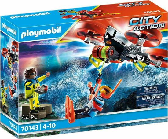 Picture of Playmobil City Action Επιχείρηση Διάσωσης Δύτη Με Drone (70143)