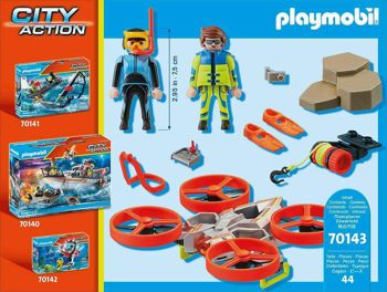 Picture of Playmobil City Action Επιχείρηση Διάσωσης Δύτη Με Drone (70143)
