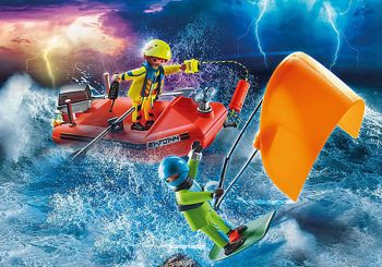 Picture of Playmobil City Action Επιχείρηση Διάσωσης Kitesurfer Με Σκάφος (70144)